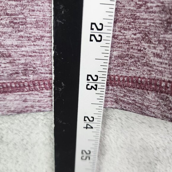 Womens Heather Purple Ascend Active Shirt Long Sleeve 1/2 Zip Mock Neck Size S - Picture 10 of 11